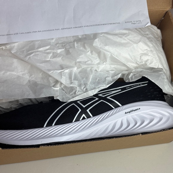 Asics Black and White Athletic Sneakers - Picture 7 of 10